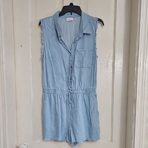 Pink Lily Light Blue Denim Top